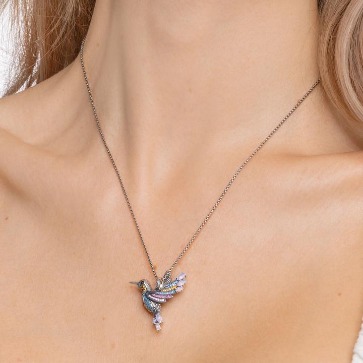 Produktbild Thomas Sabo Anhänger bunter Kolibri silber (Geschwärzt, 925 Sterlingsilber)