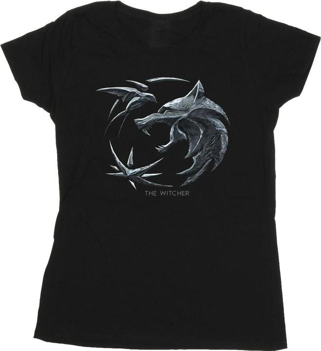 Immagine prodotto Netflix The Witcher Wolf Logo Maglietta Donna (XL)