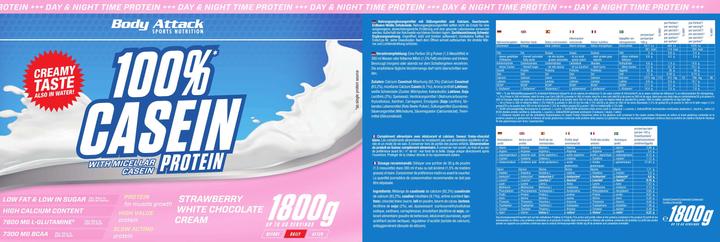 Produktbild Body Attack 100 % Casein Protein (1800g Dose) (Schokolade, 1 Stk., 1800 g)
