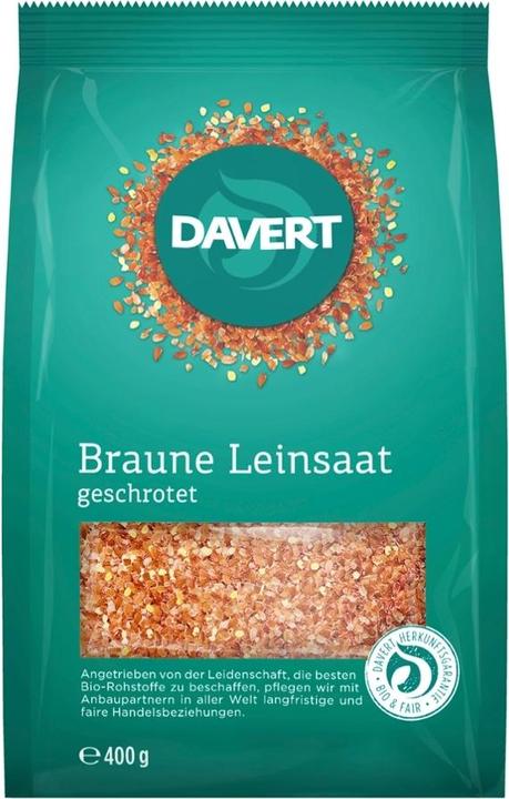 Image du produit Davert Graines de lin brunes concassées (400 g)
