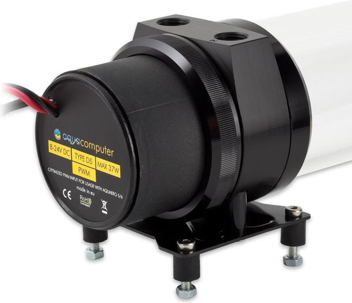 Actual product image Aqua Computer ULTITUBE D5 200 expansion tank with D5 PWM pump