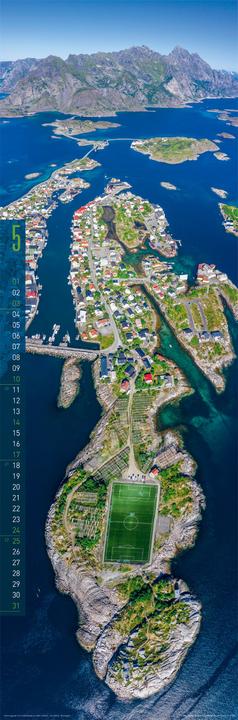 Actual product image Terra Kalender 2026 (33 x 100 cm, Hardcover, English, Spanish, French, German)