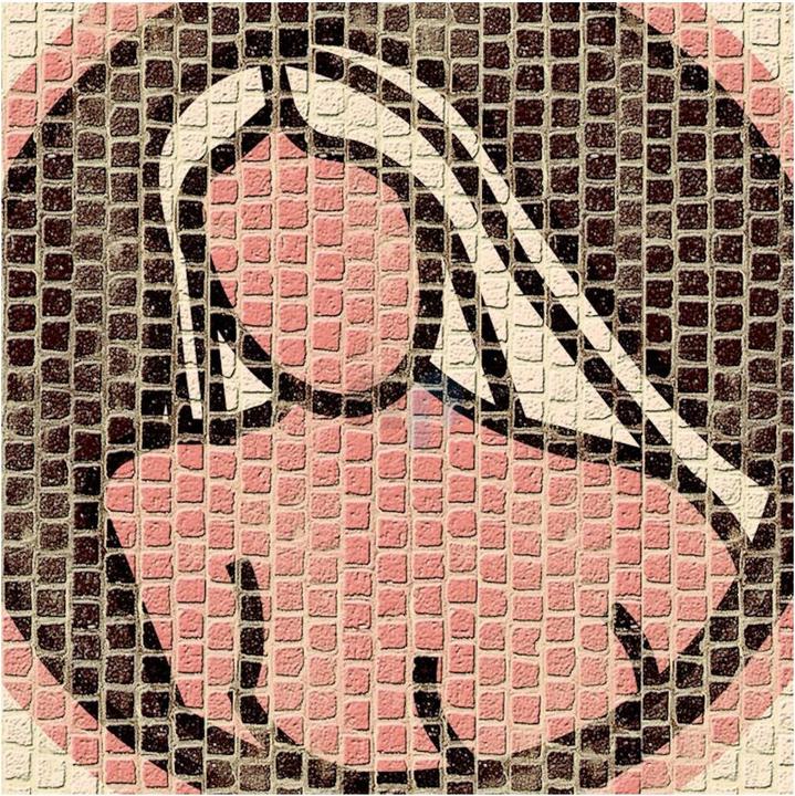 Immagine prodotto Block Cuit. Mosaico in pietra ceramica - Segno zodiacale Vergine (21 x 21 cm)