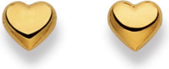 Produktbild Muau Stud earrings heart yellow gold 750, 6mm (750/18 K Gold)