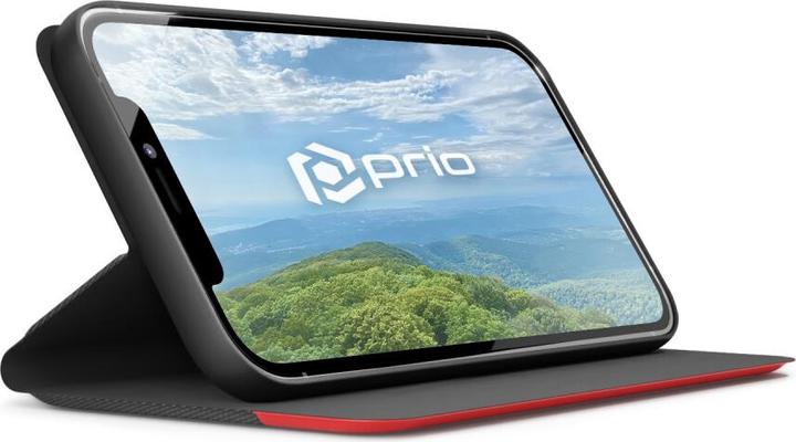 Immagine prodotto prio Custodia a libro Fashion per iPhone 12/12 Pro nero-rosso (Apple iPhone 12 Pro)