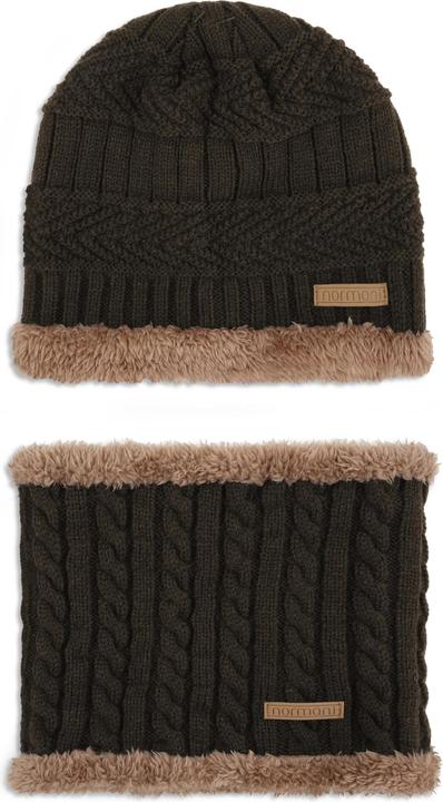 Actual product image Normani Kebili winter set with fur brown/brown (One size)