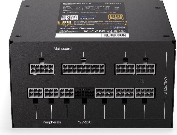 Image du produit Endorfy PSU Supremo FM6 80+ Gold 1000 W (1000 W)