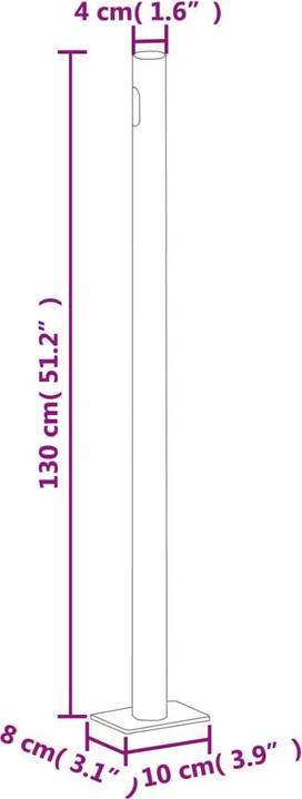 Produktbild VidaXL Seitenmarkise (5 m)
