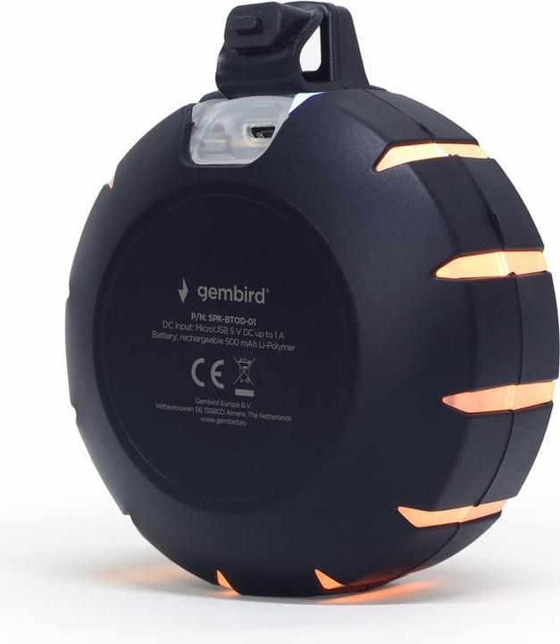 Actual product image Gembird Outdoor Bluetooth Speaker SPK-BTOD-01 Bluetooth, Wireless connection (400 h, Electrical connection)