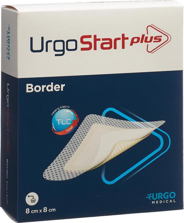 Urgo Plus Border Selbsthaftende Polyacrylatwundauflage mit mikroadhäsiver TLC-NOSF-Wundheilungsmatrix (1130.25 ml)