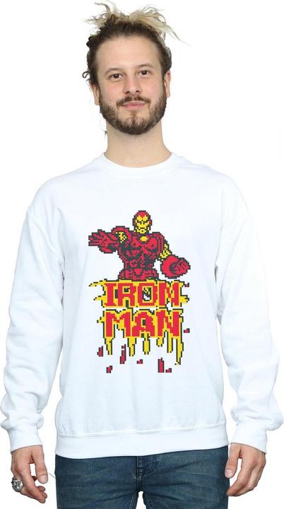 Actual product image Mens Iron Man Pixelated Sweatshirt (M)
