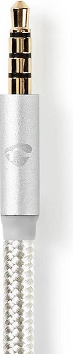 Image du produit Nedis Adaptateur USB USB 2.0 USB-C mâle 3.5 mm mâle 1.00 m rond Plaqué or Tressé/nylon Alumin (1 m, USB 2.0)
