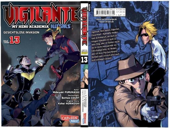 Immagine prodotto Vigilante - My Hero Academia Illegals 13 (Tedesco, Corte dei letti, Hideyuki Furuhashi, Kohei Horikoshi, Antje Bockel, 2023)