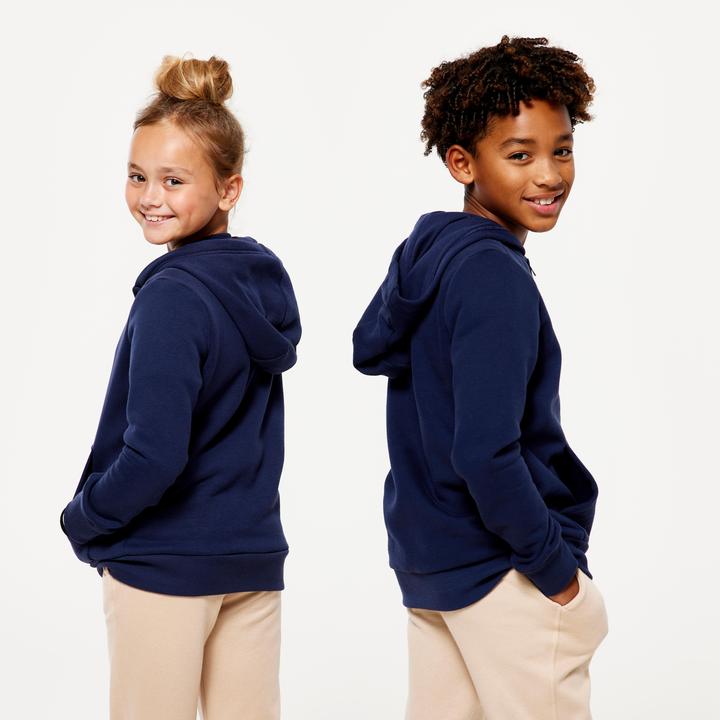 Produktbild Domyos Kapuzenjacke Kinder - marineblau (10, 11, 12)