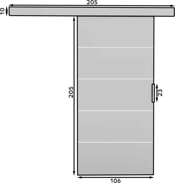 Immagine prodotto ADRK Furniture Porte scorrevoli BIELLA 106