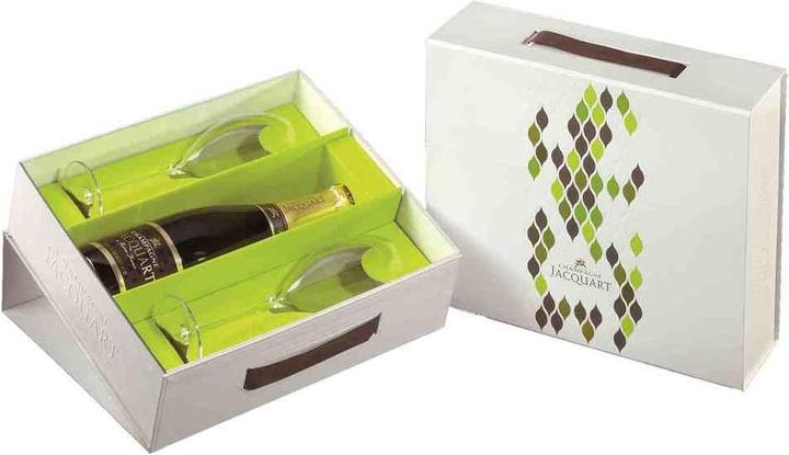 Jacquart Champagne Brut Mosaïque mit 2 Gläser 28cl (1 x 75 cl)
