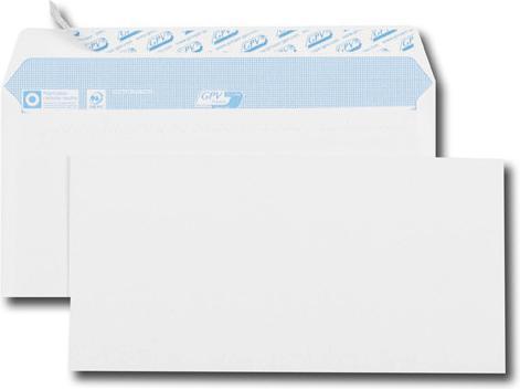 Actual product image GPV Envelopes, DL, 110 x 220 mm, white, without window (110 x 220 mm, 100 x)