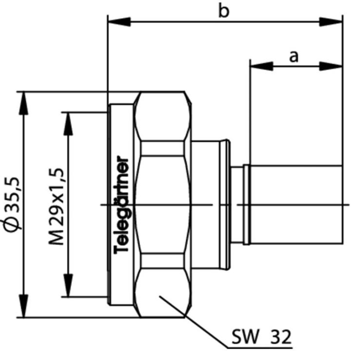 Image du produit Telegärtner J01120A0106 J01120A0106 Connecteur 7-16 DIN mâle, droit 50 Ω