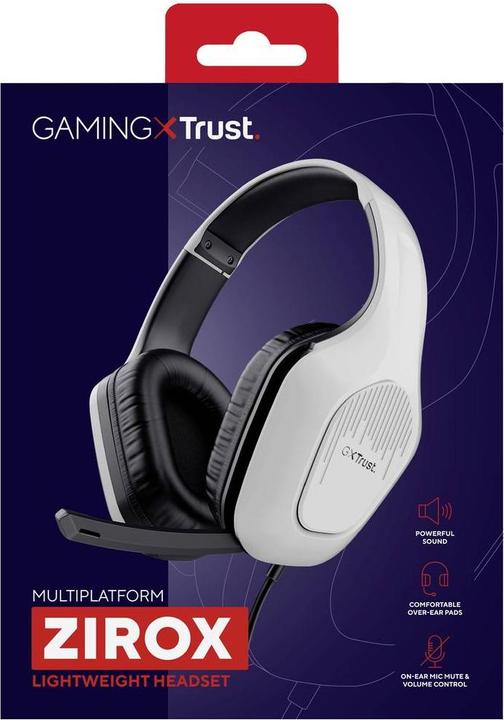 Immagine prodotto Trust CUFFIE ZIROX GXT415W - BIANCO (Cablato)