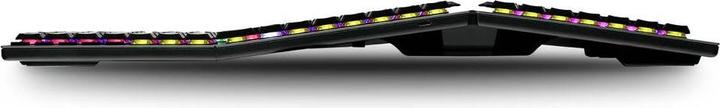 Produktbild Perixx PERIBOARD-835 BR DE, kabellose RGB-beleuchtete ergonomische mechanische Tastatur - flache bra (DE, Kabellos)