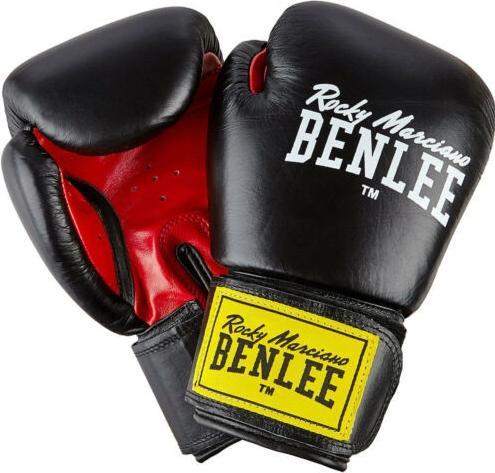 Produktbild Benlee Fighter Boxhandschuhe Leder Schwarz (10 OZ)
