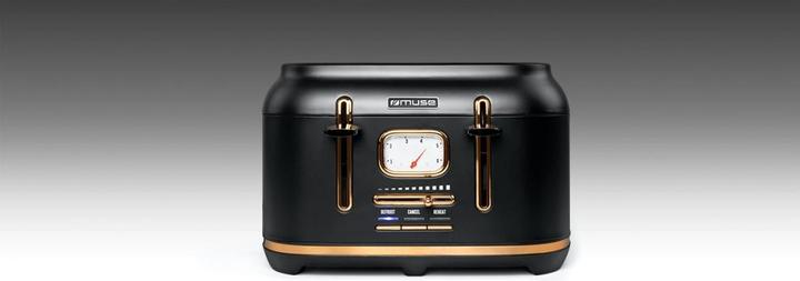 Produktbild Muse MS131 BC Edelstahl Toaster schwarz