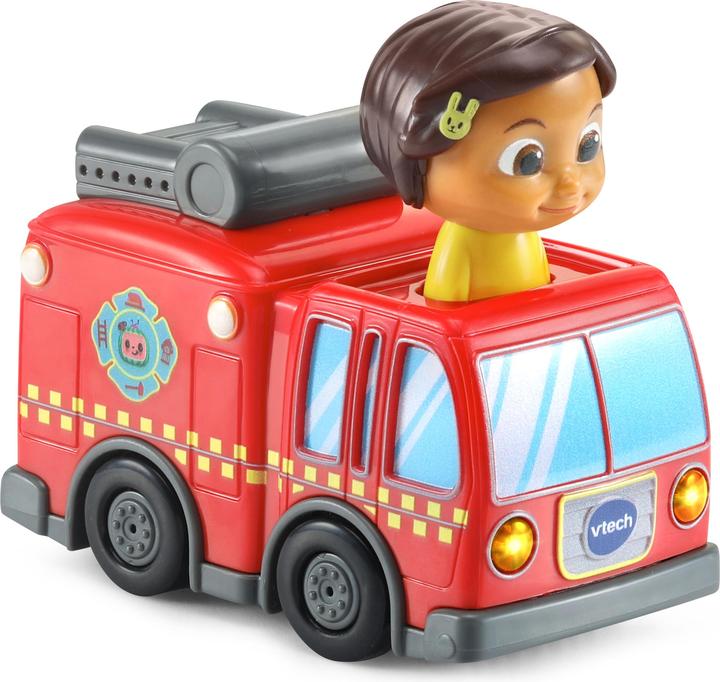 Produktbild VTech Tut Tut Baby Flitzer - CoComelon Ninas Feuerwehrauto inkl. Schiene