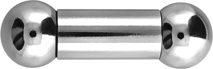 Immagine prodotto Star Piercing Barbell silver con due palline (senza ottone, Acciaio chirurgico 316L)