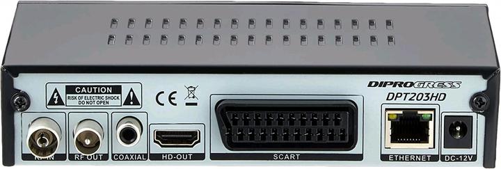 Immagine prodotto Diprogress DPT 203HD Decoder 2in1 Hevc H265 a 10 bit con telecomando universale (DVB-T2)