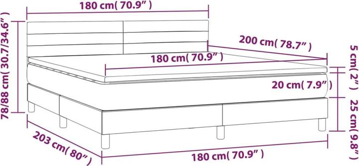 Actual product image VidaXL Paulina (180 x 200 cm, 180 x 200 cm)
