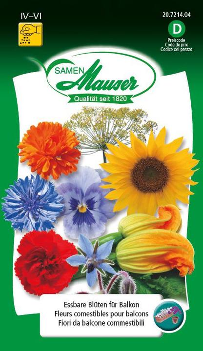 Immagine prodotto Samen Mauser Fiori commestibili per il balcone (Semi di piante)