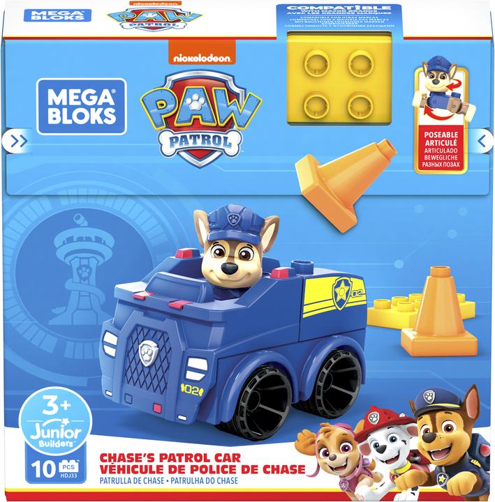 Actual product image Mega Bloks PAW Patrol Chase's Patrol Car Building Set