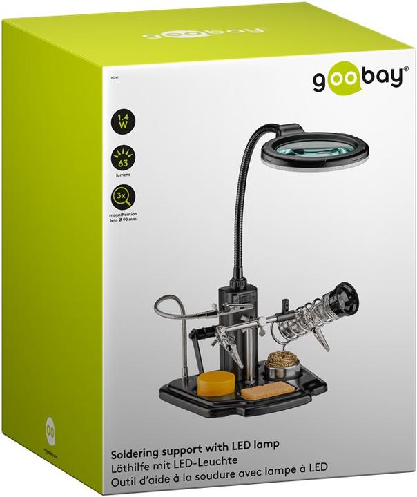 Actual product image Goobay Soldering aid with LED light (Support/Hand)