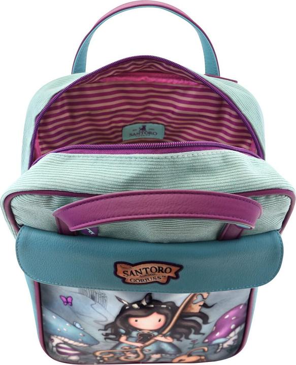 Immagine prodotto Gorjuss Zaino Curiosity grigio verde (27 x 10 x 37 cm)