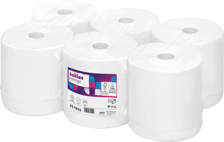 Produktbild Wepa 6 Handtuchrollen prestige 2-lagig hochweiss (6 x)