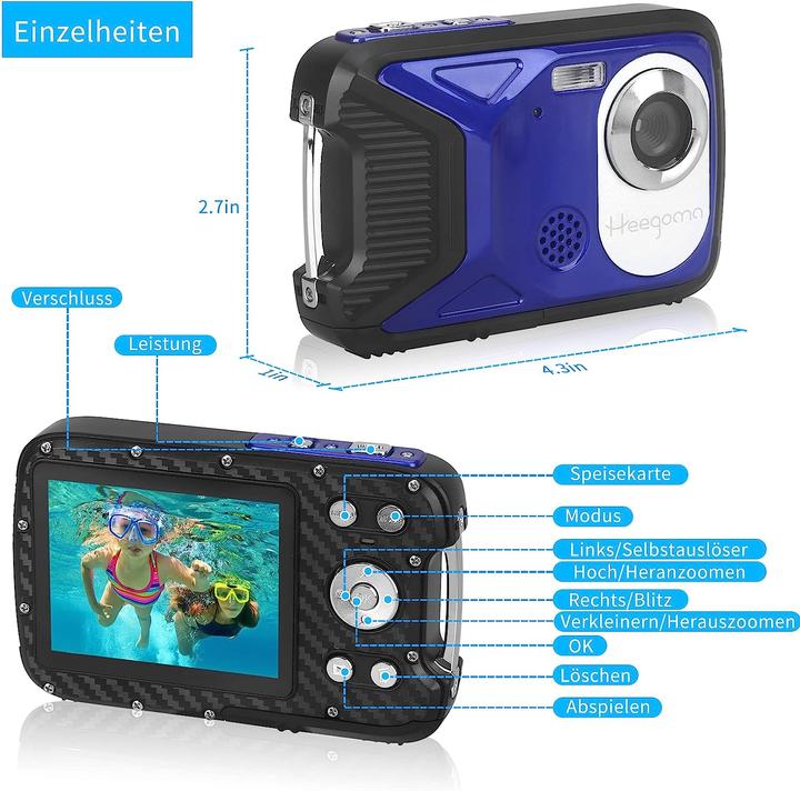 Immagine prodotto Heegomn Fotocamera subacquea