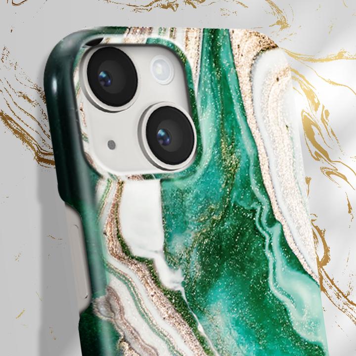Actual product image iDeal Of Sweden Designer Cover Golden Jade Marble (Apple iPhone 14 Plus)