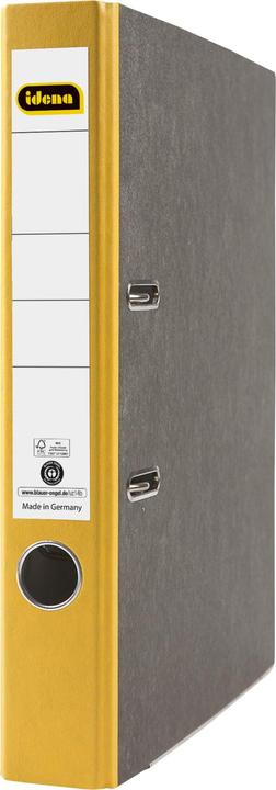 Produktbild Idena Ordner A4 gelb 5cm Wolkenmarmor FSC-Mix (A4, 50 mm, 1 Stück)