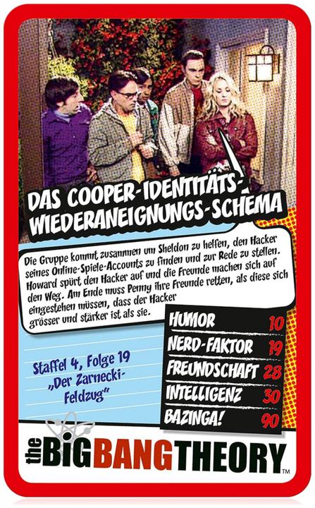 Immagine prodotto Winning Moves Επιτραπέζιο Παιχνίδι The Big Bang Theory Top Trumps Specials Quiz Knowledge Card Game