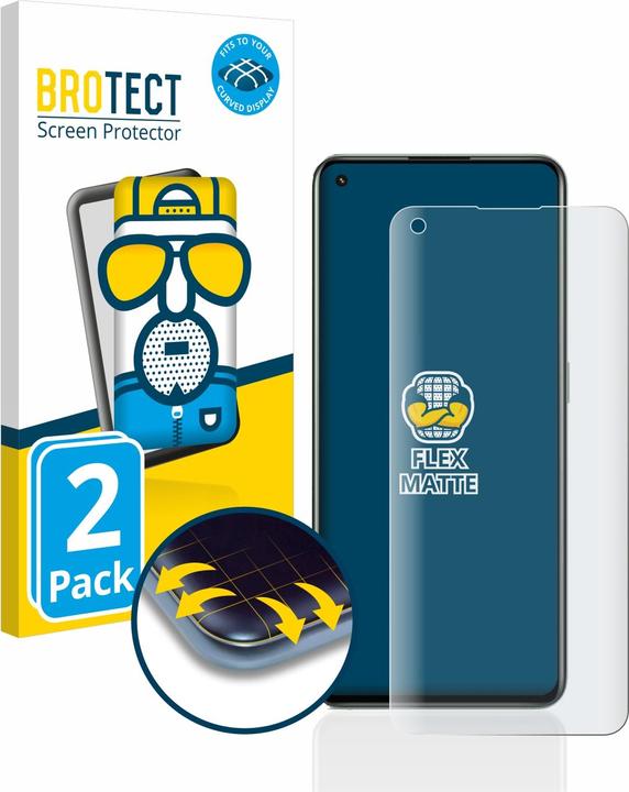 Actual product image BROTECT Full-Cover Protector Matte (2 Piece, Realme GT 2 Pro)