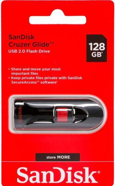 Produktbild SanDisk Cruzer Glide (128 GB, USB-A, USB 2.0)