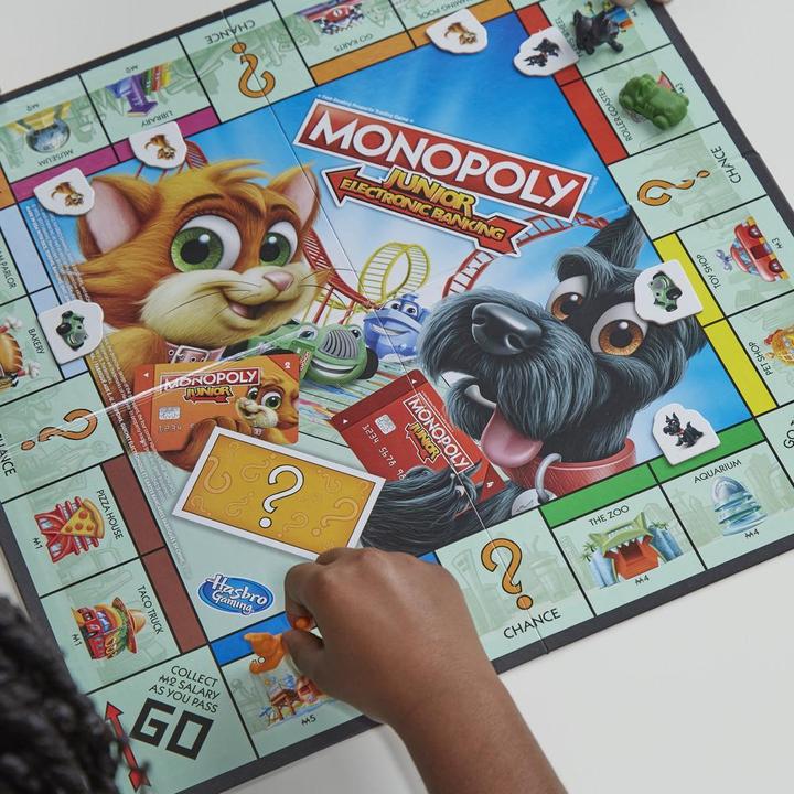 Actual product image Hasbro Monopoly Junior Electronic Banking (English, German)