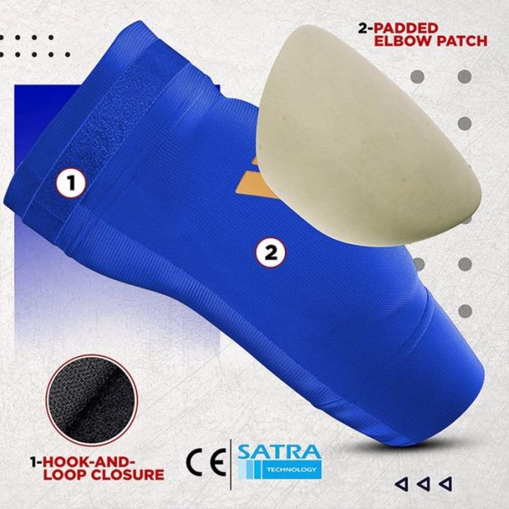 Actual product image Rdx Hosiery Elbow Foam Blue/Gold-M (M)