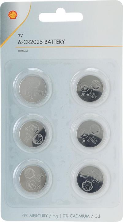 Image du produit Rainx Lot de 12 piles bouton au lithium CR2025, 3 volts, Shell (12 pcs, CR2025)