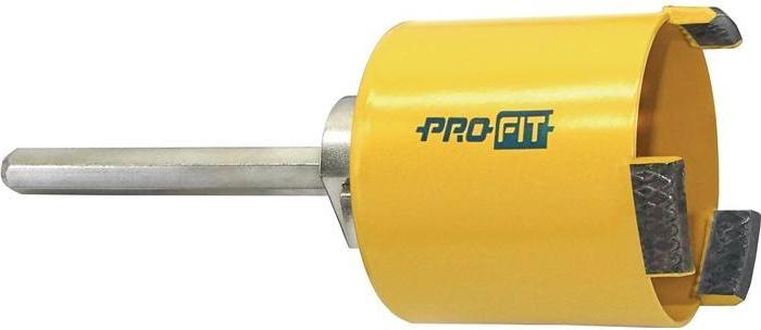 Actual product image Pro-Fit Hole saw Concrete Light Dry Saw-Ø 92 mm Cutting depth 65 mm HSS Shank design hexagonal Concrete (9.2 centimetres)