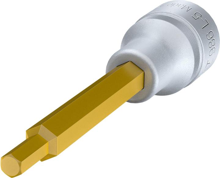 Actual product image HAZET Screwdriver socket 986L-5 ∙ Square, hollow 12.5 mm (1/2 inch) ∙ Inside hexagon profile ∙ 5 mm… (5 mm)