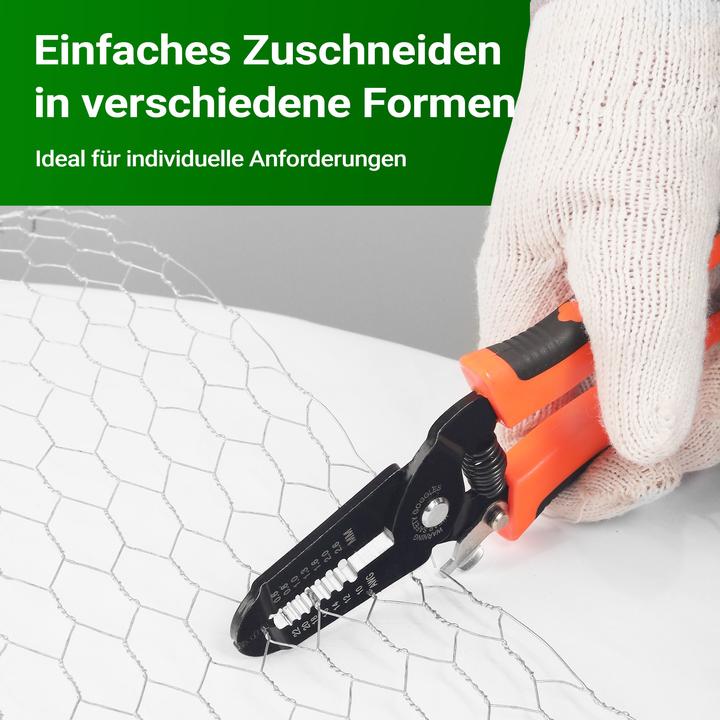 Produktbild Wiltec Volierendraht 5x1m Hasendraht 25mm Maschenweite Sechseckgeflecht Zaun (5 m)