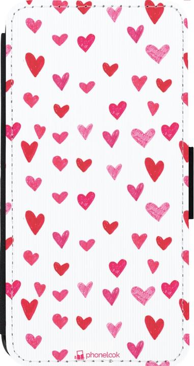 Produktbild PhoneLook Hülle Wallet schwarz Valentine 2022 Many pink hearts (Apple iPhone 14 Pro Max)