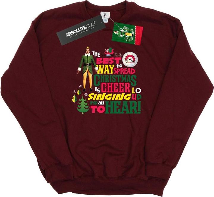 Actual product image Elf Mens Christmas Cheer Sweatshirt (M)