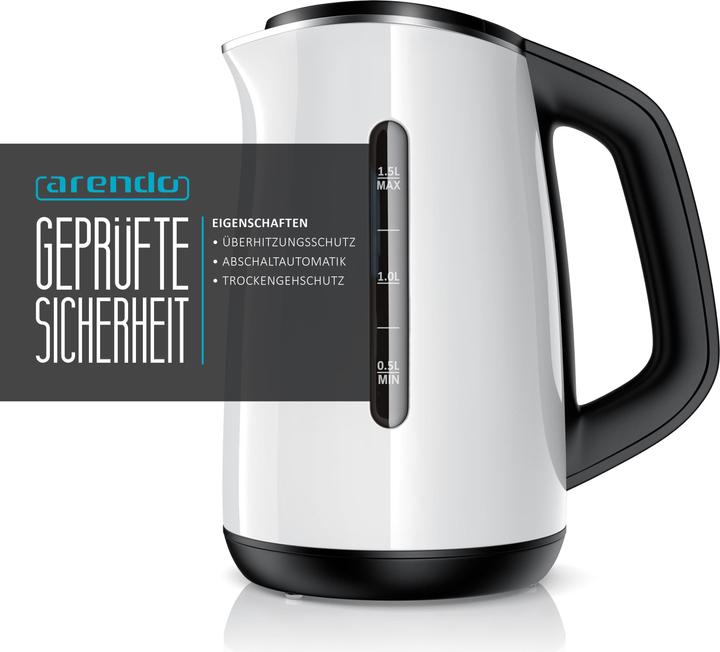 Actual product image Arendo Kettle with temperature setting (1.50 l)